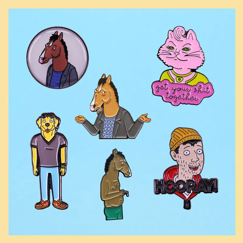 Bojack, PC, Mr. PB and Todd Pins